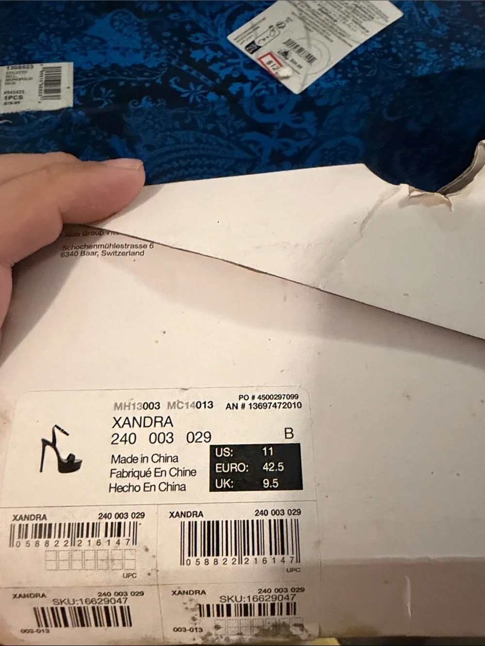 Aldo Bronze Crystal Platform Heels